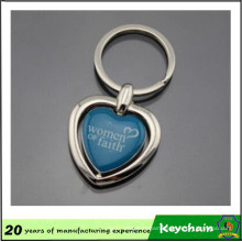 Heart Shape Blank Key Chain with Your Logo